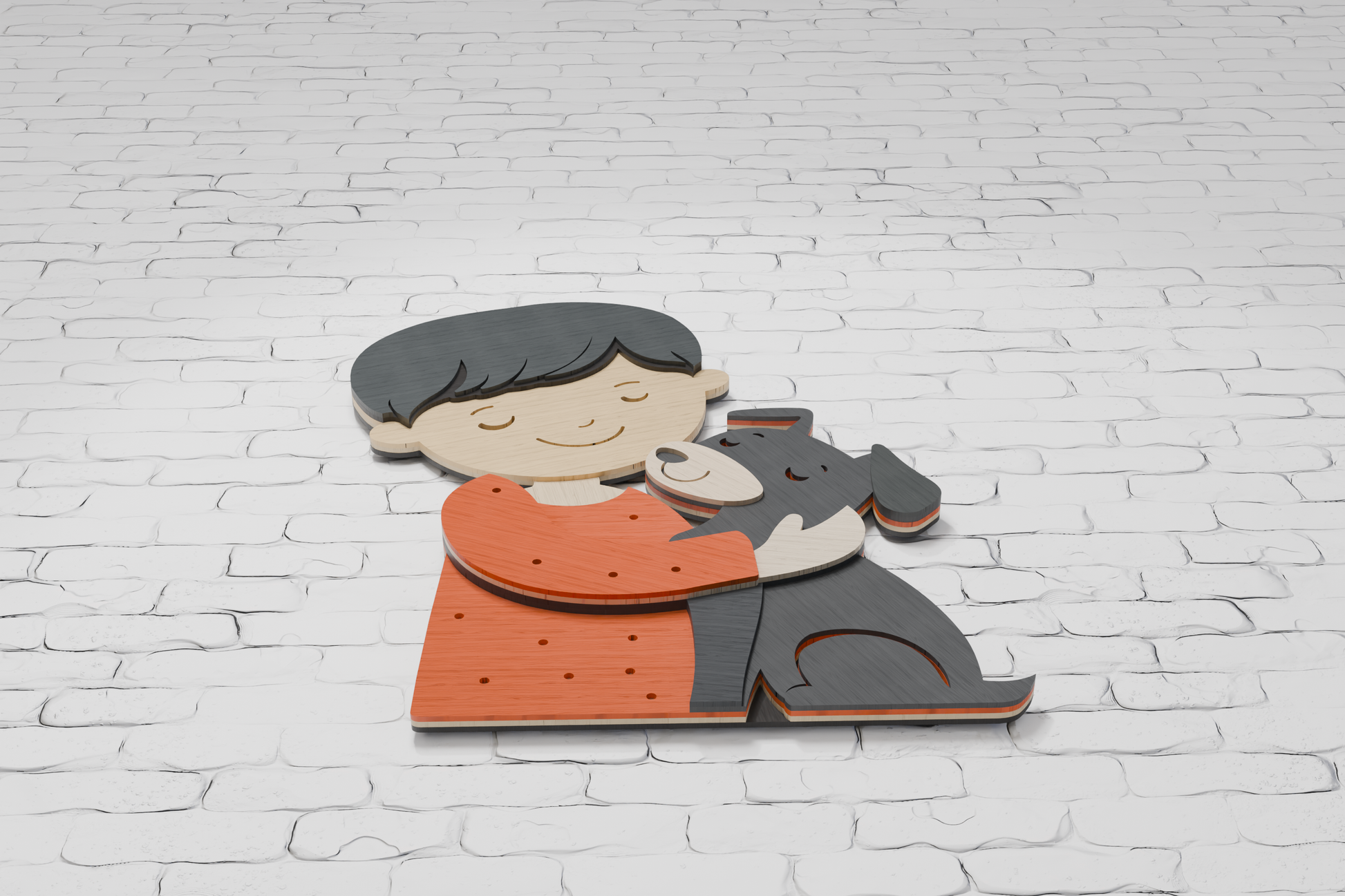 Boy and dog svg bundle for cricut

