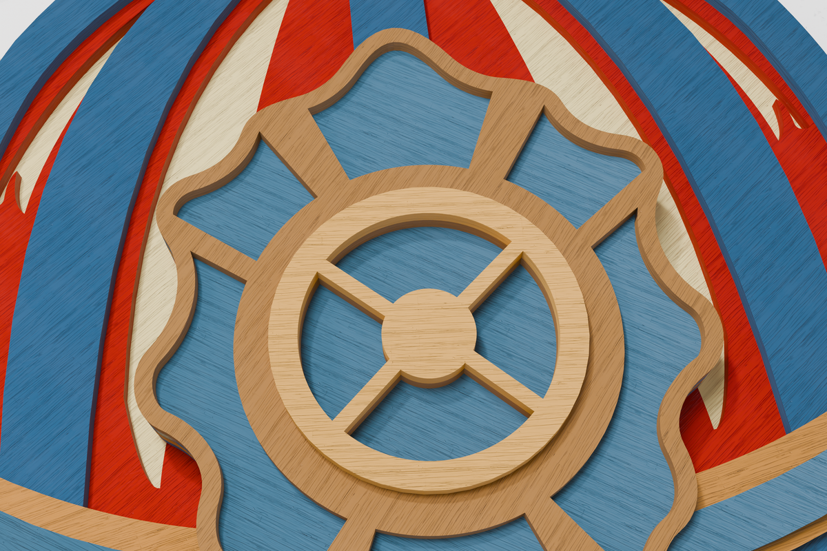 Brave Firefighter Helmet Multilayer Craft File

