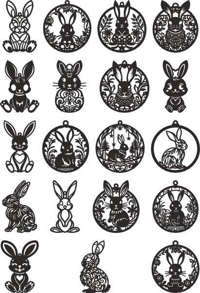 Bunny vector desiugn bundle