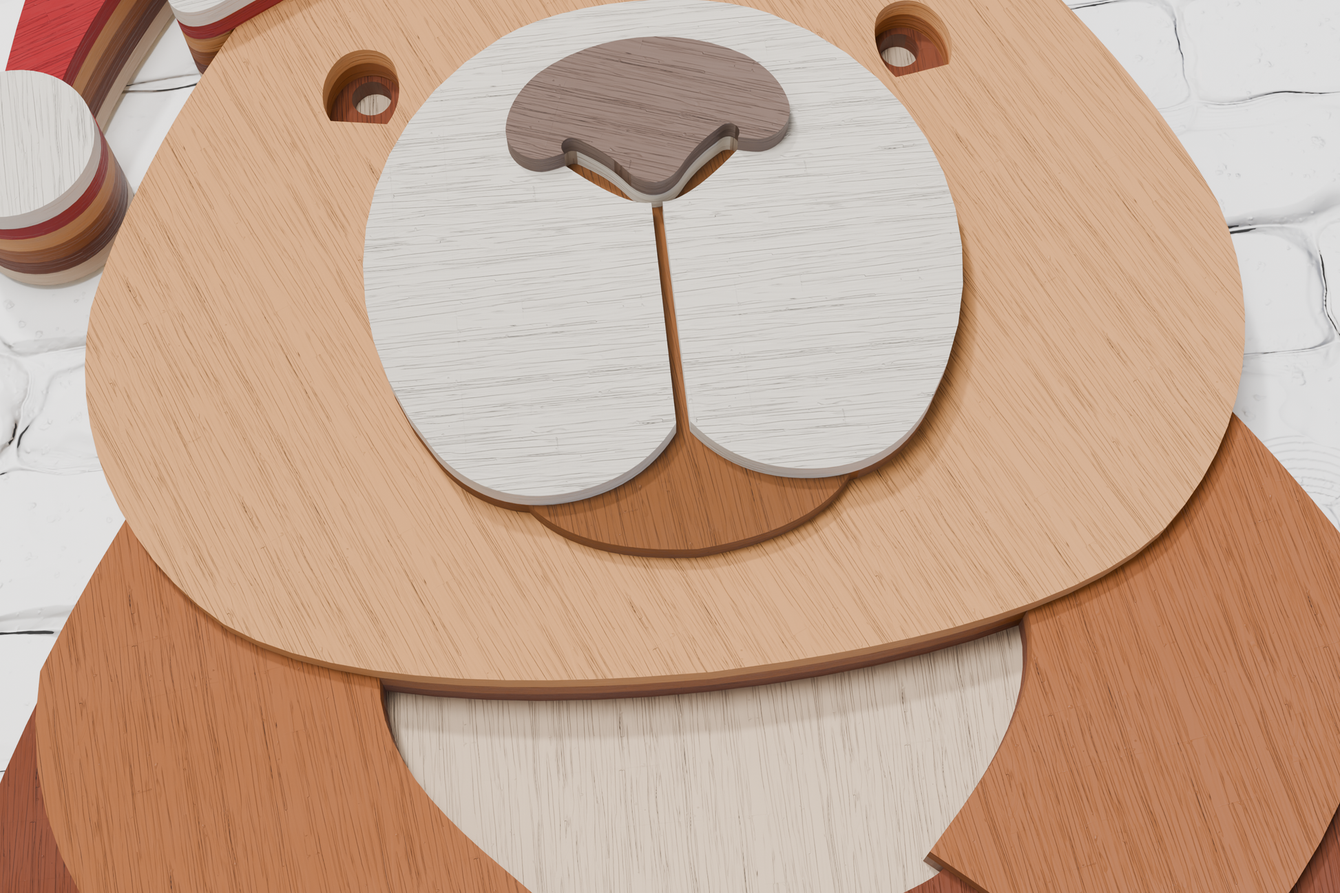 Capybara Christmas Glowforge ready vector file

