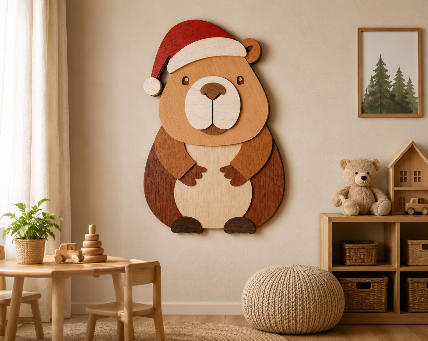 Capybara Christmas SVG bundle with DXF and CDR formats

