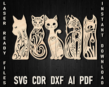 Cat lover bookmark svg