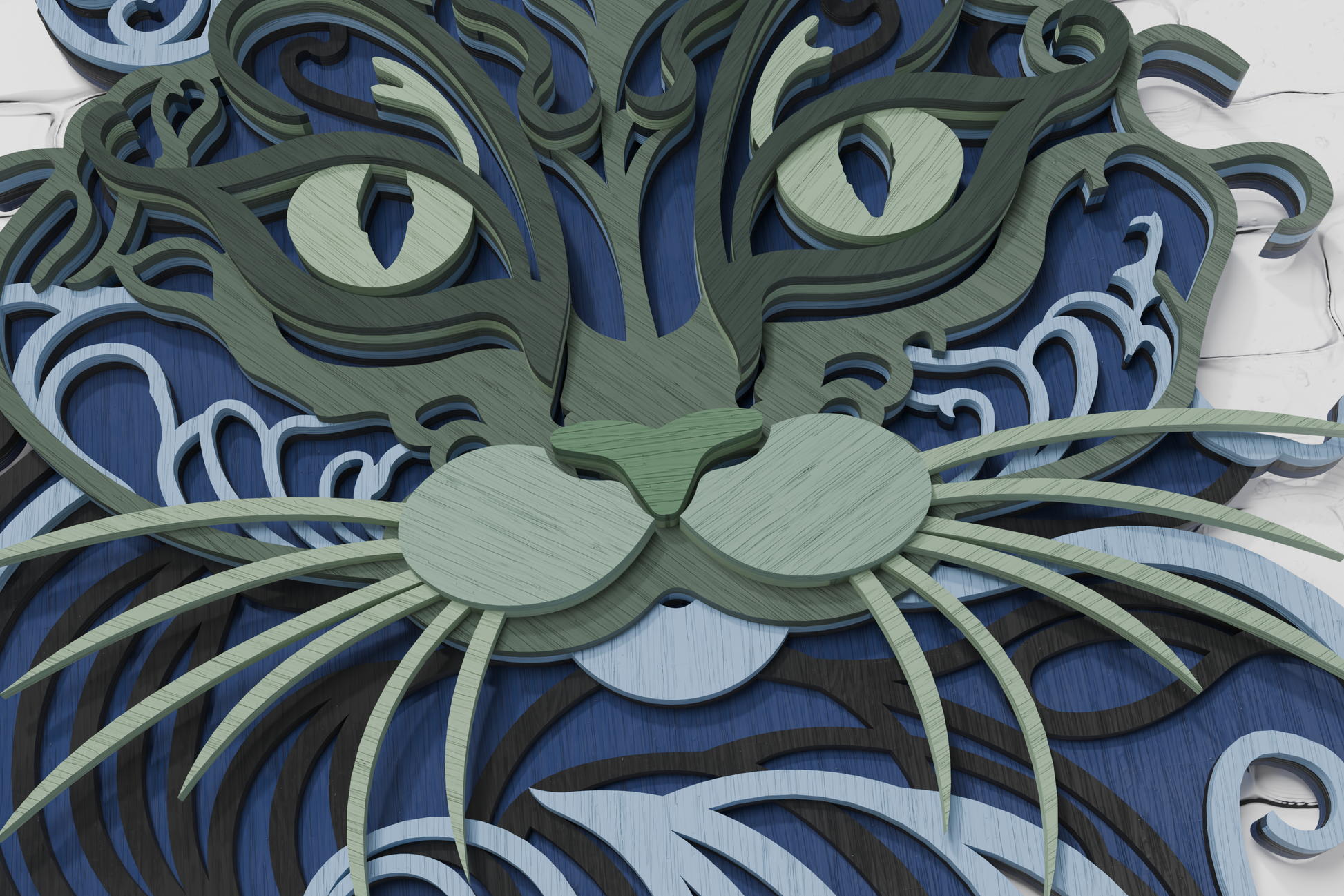 Cat mandala paper art for xtool


