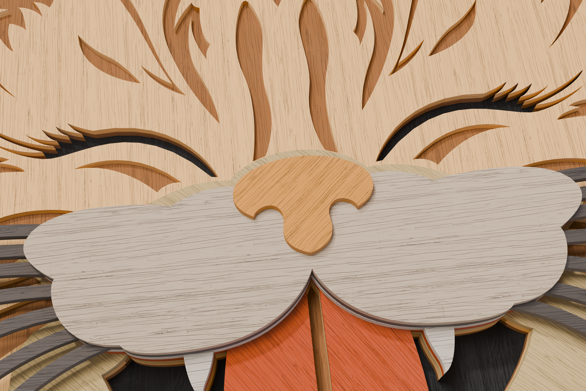 Cat wall art Glowforge ready vector file

