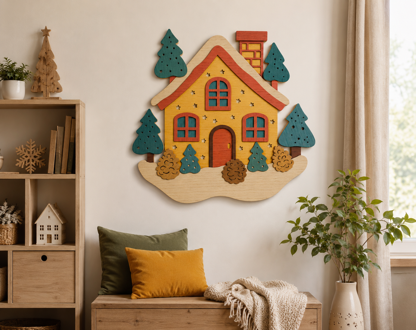 Christmas-House-Cottage-Laser-Cut-Wood-Design