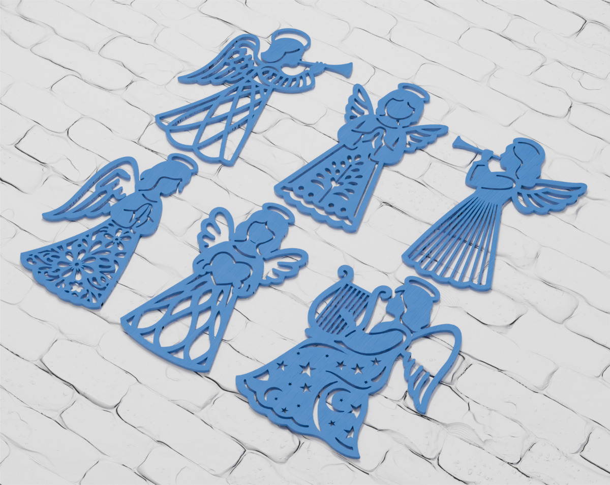 Christmas Angel Cricut SVG DXF PDF CDR AI

