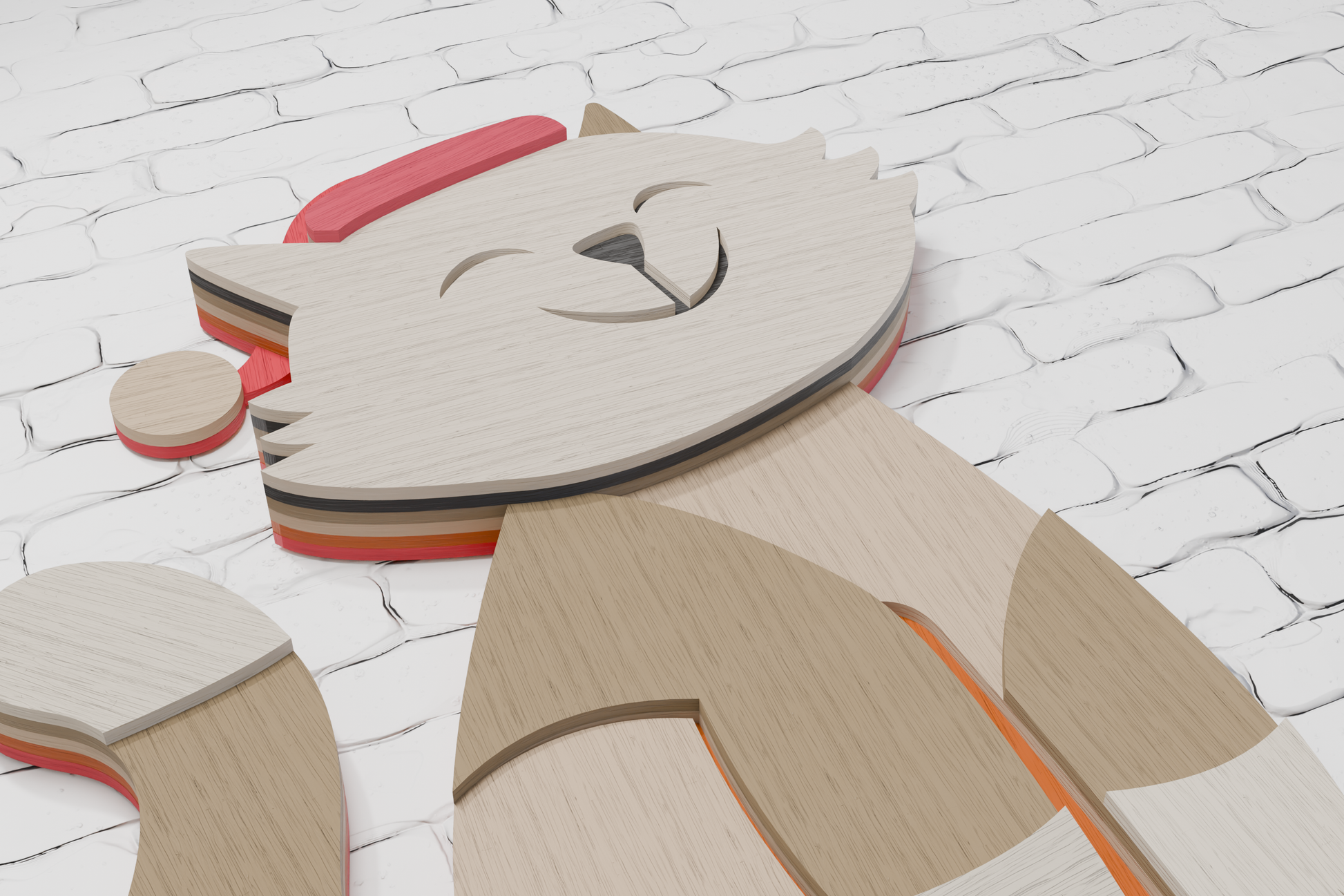 Christmas Cat Laser Cutting Design

