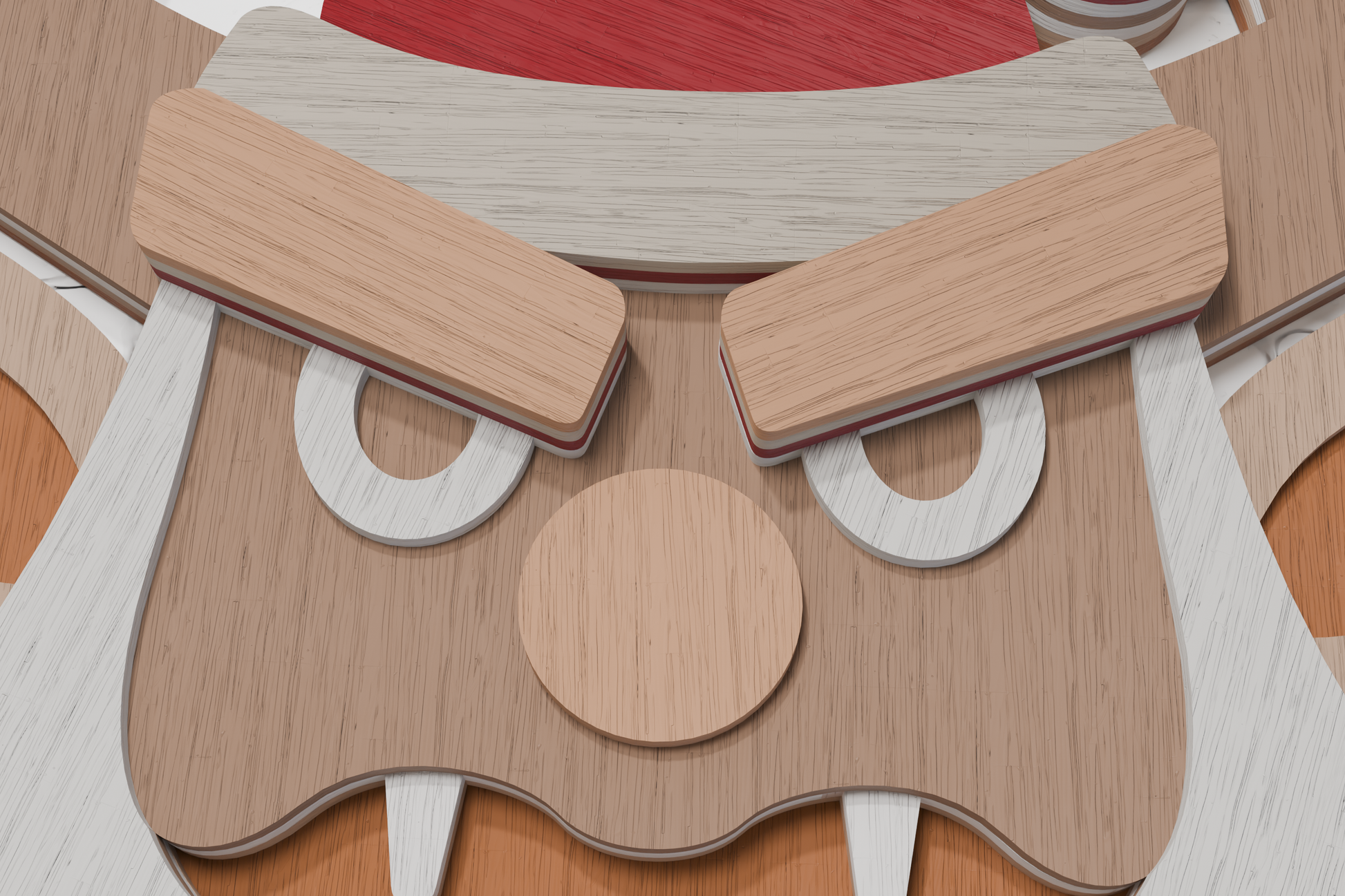 Christmas Demon Santa layered design