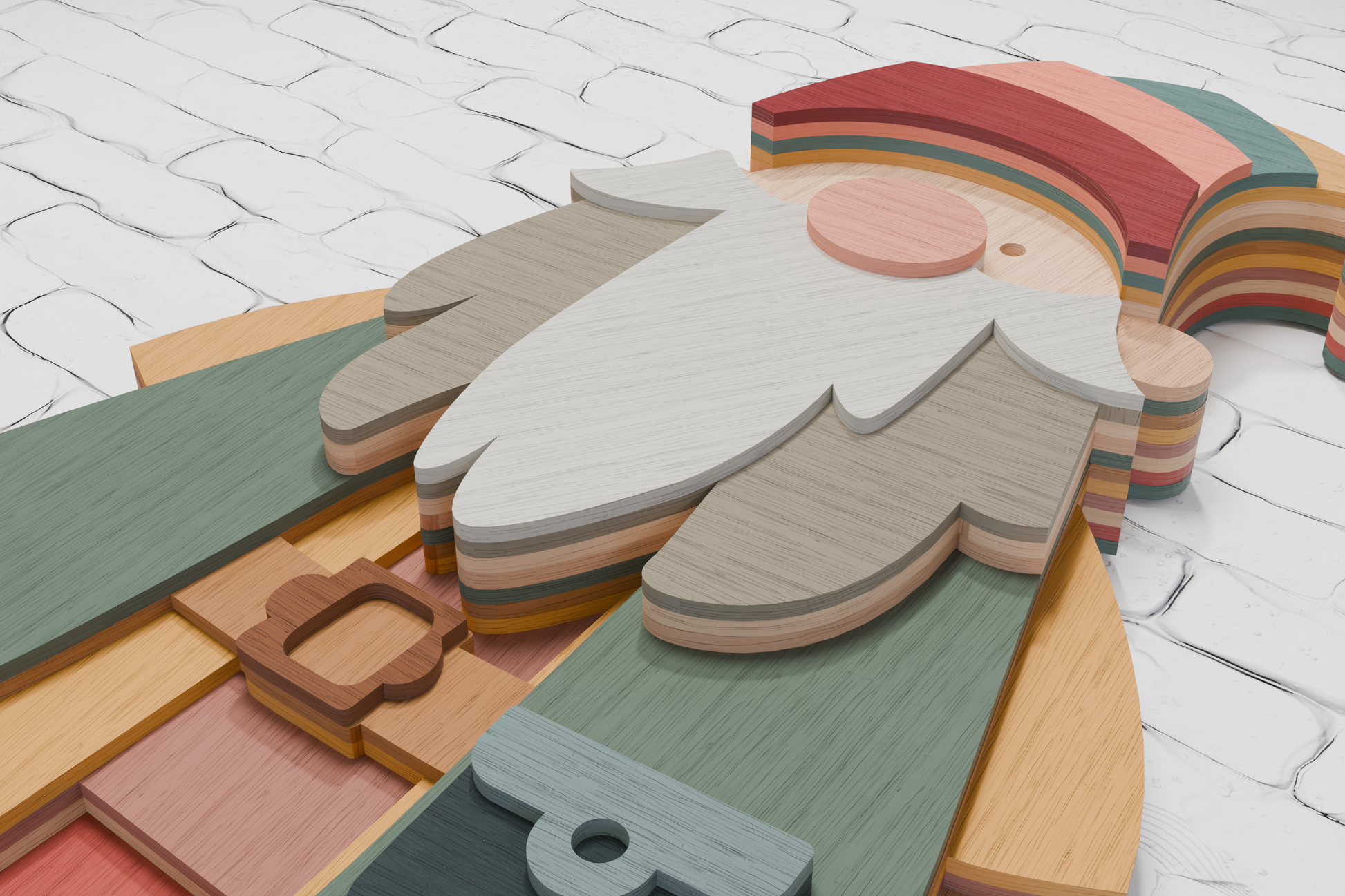 Christmas Gnome Shadow Box DIY Template

