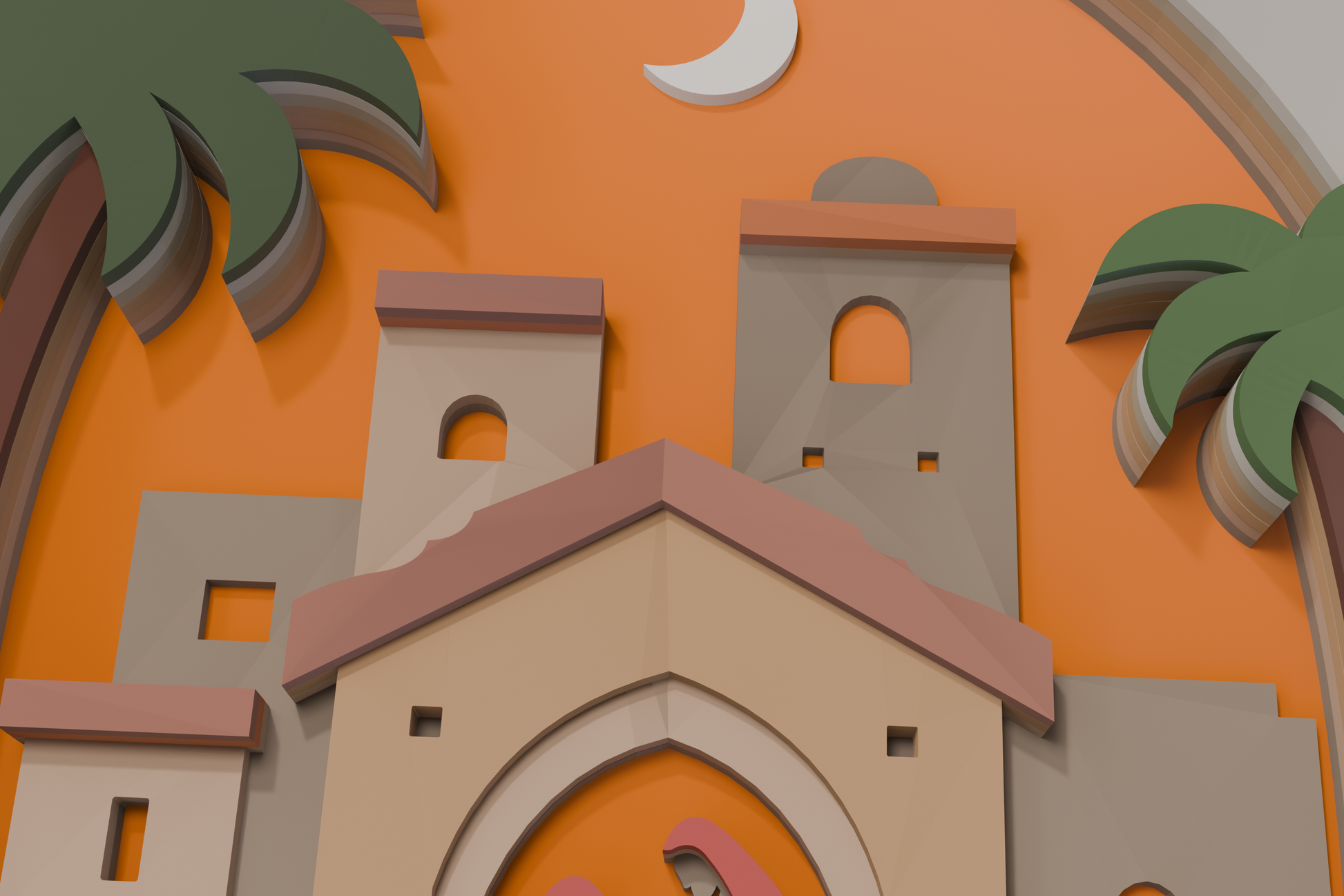 Christmas Nativity layered design
