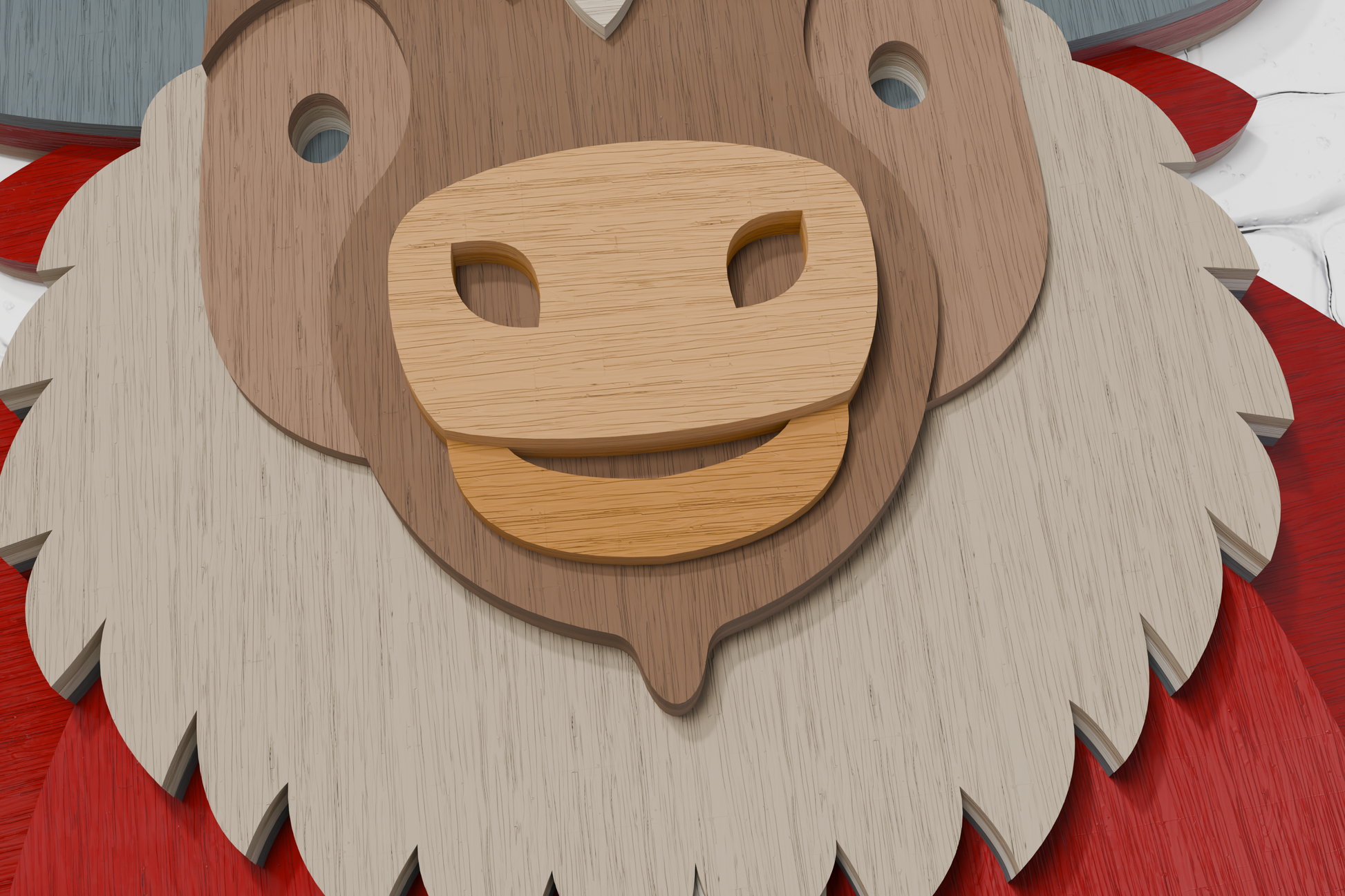 Christmas Santa Bison xTool SVG