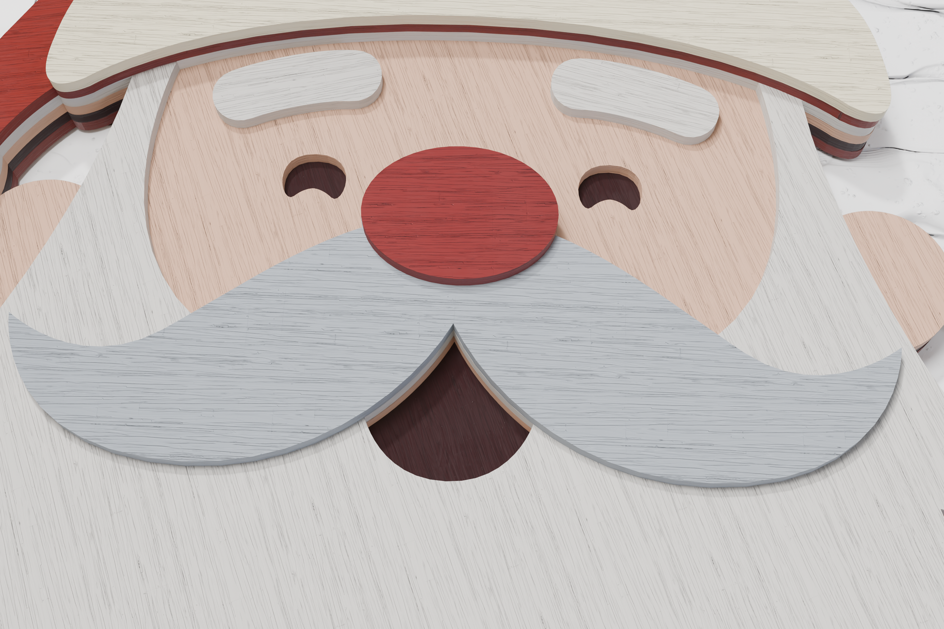 Christmas Santa Claus layered design