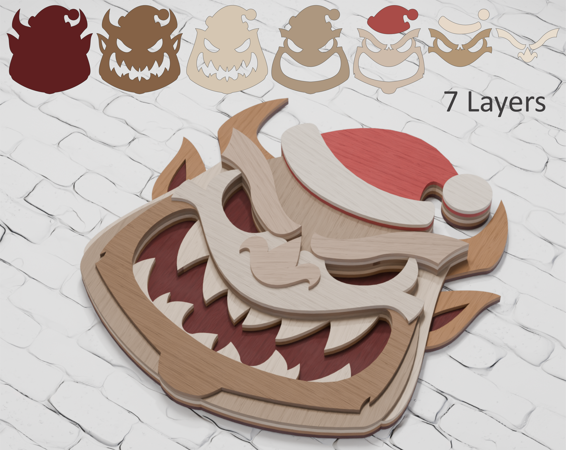 Christmas Santa Demon DIY craft
