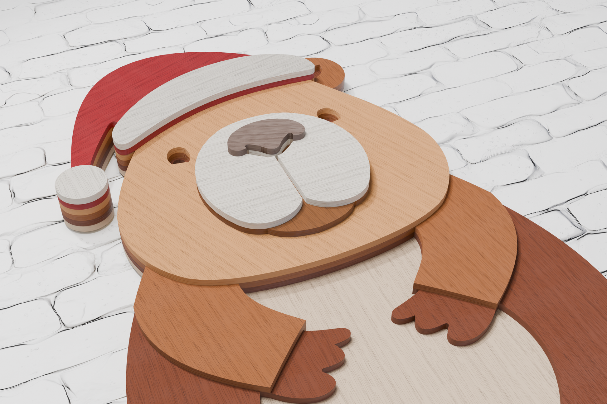 Christmas capybara digital file formats CDR DXF AI

