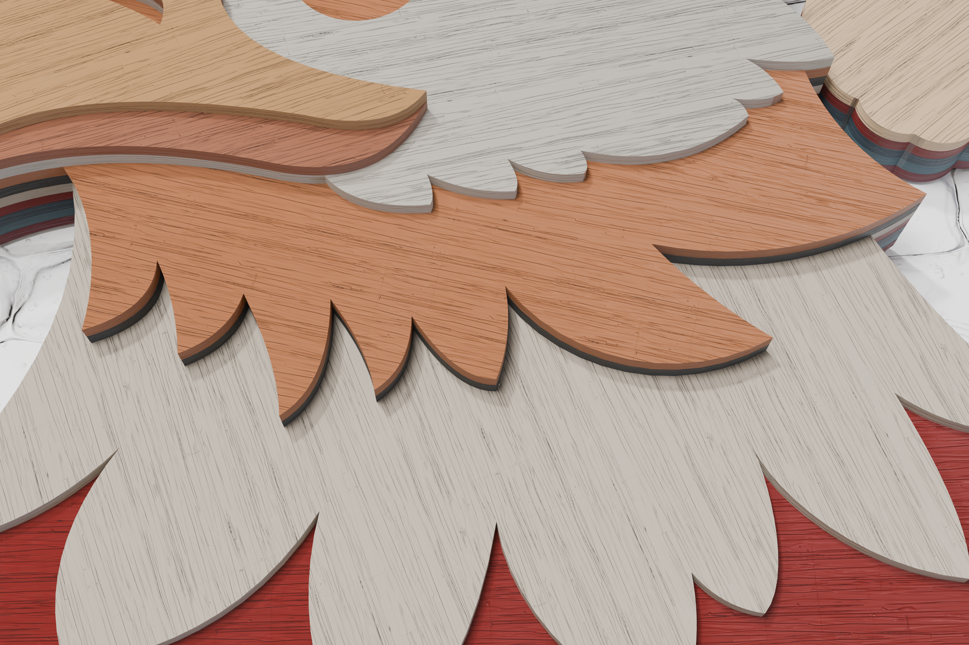 Christmas eagle Glowforge ready vector file


