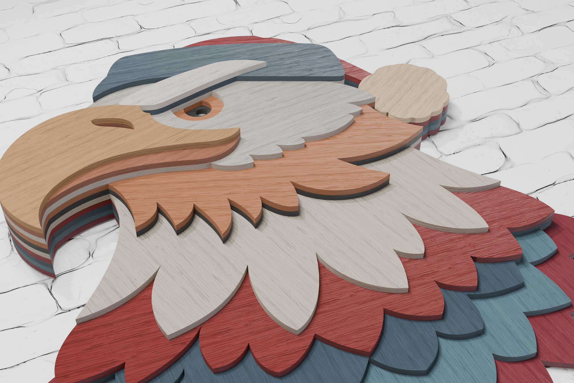 Christmas eagle digital file formats CDR DXF AI

