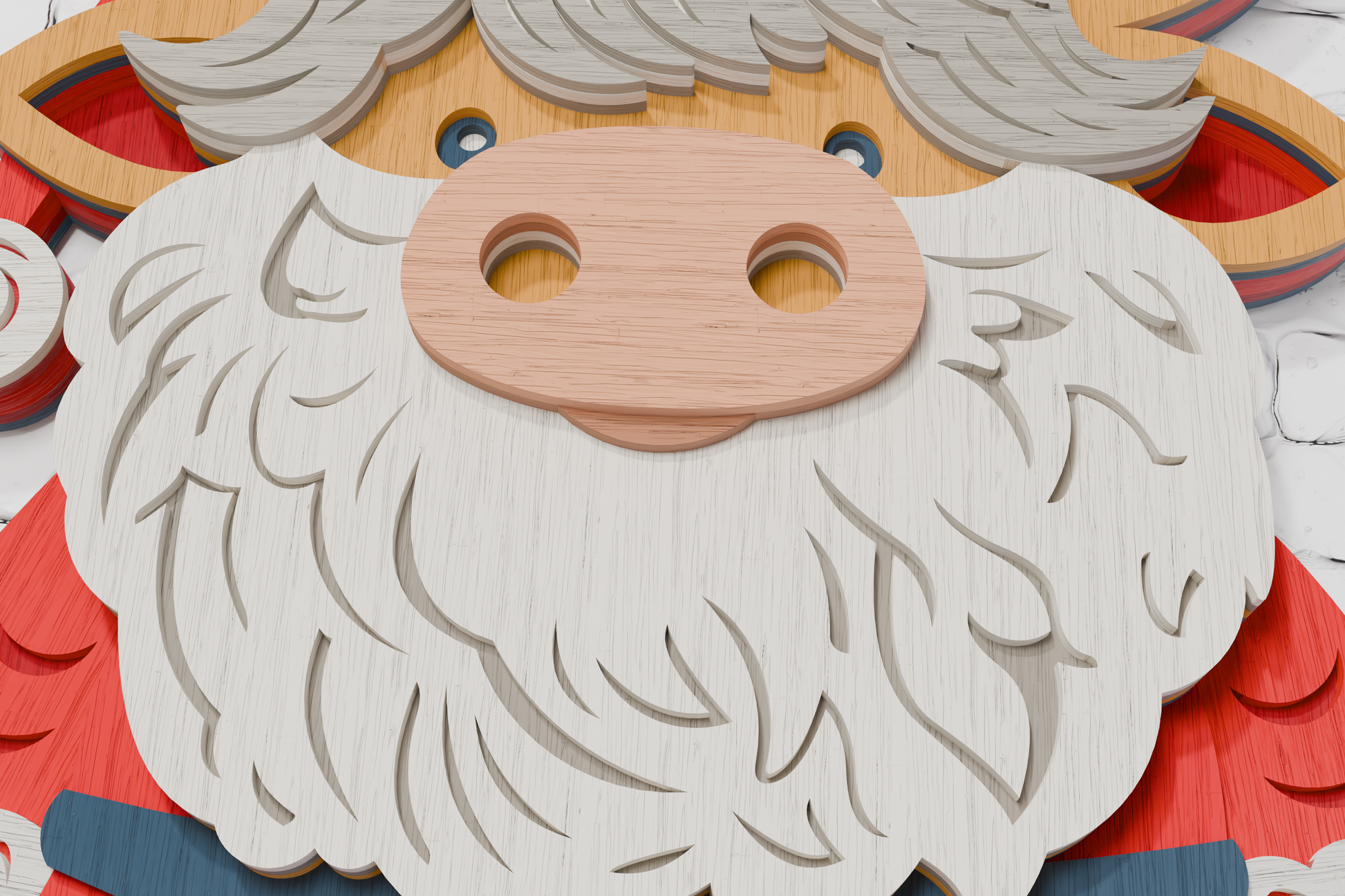 Christmas farm animal shadow box SVG

