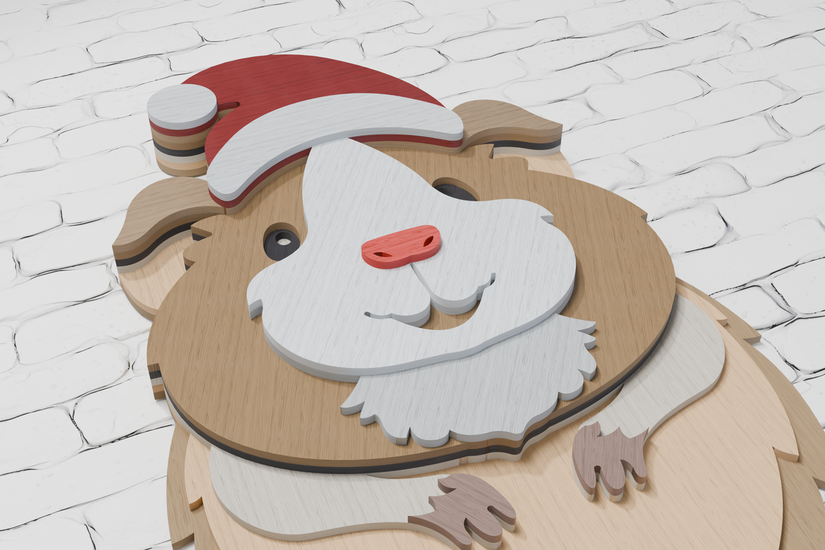 Christmas hamster digital file formats CDR DXF AI

