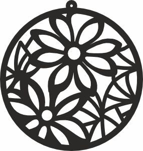 Circle earrings vector design dxf