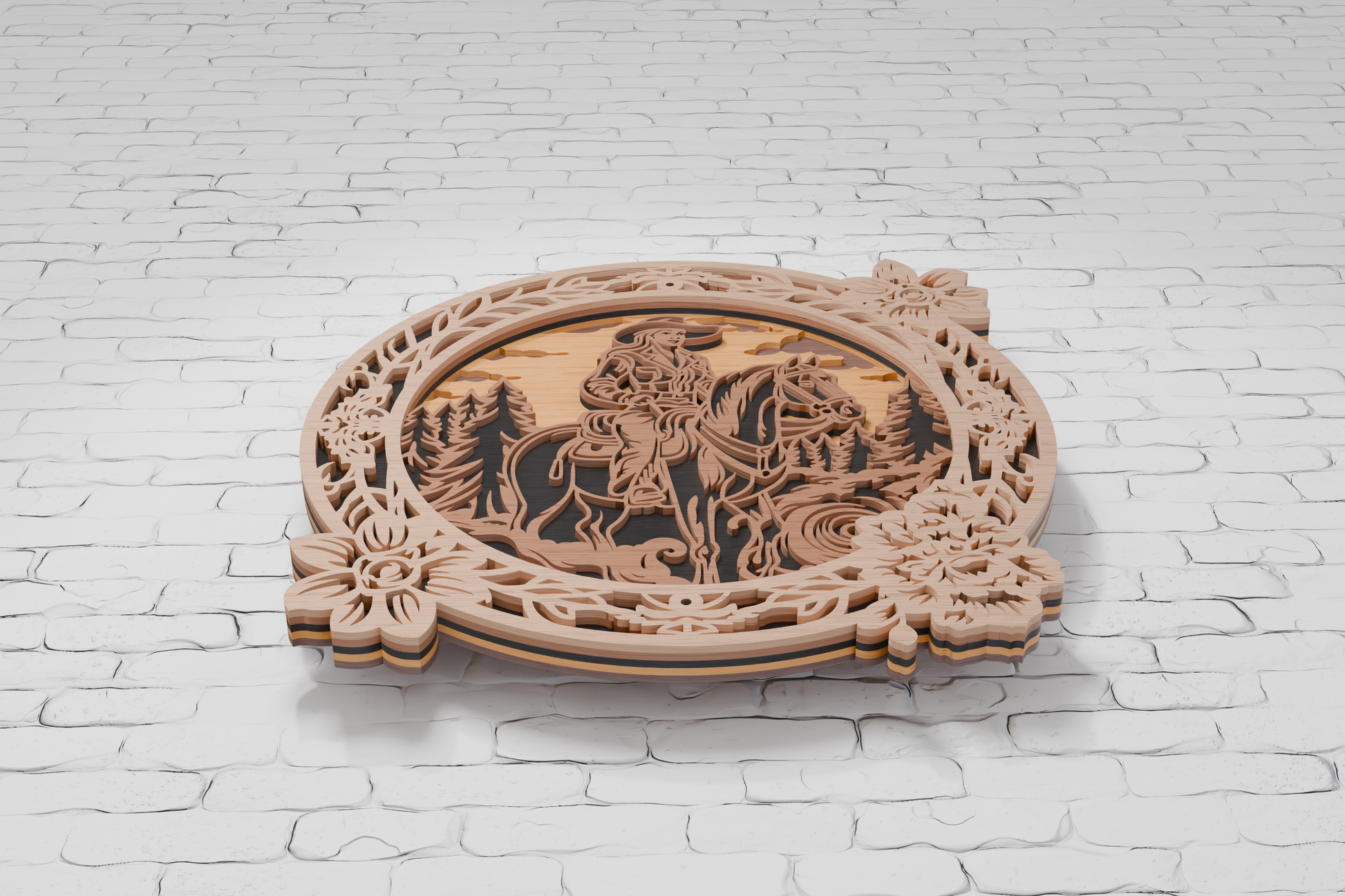 Cowboy Girl digital file bundle for Glowforge

