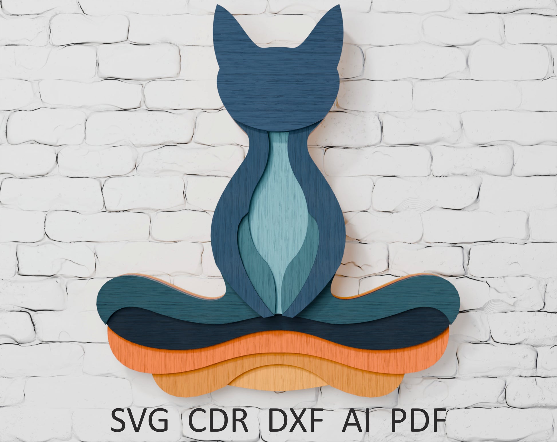 Cricut Maker Cat Mandala Craft SVG
