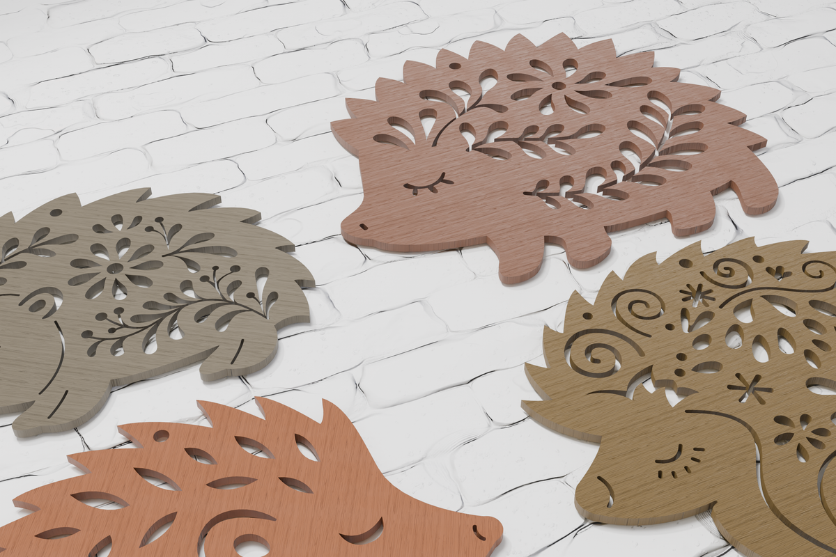 Cricut compatible Multilayer Christmas Hedgehog SVG file