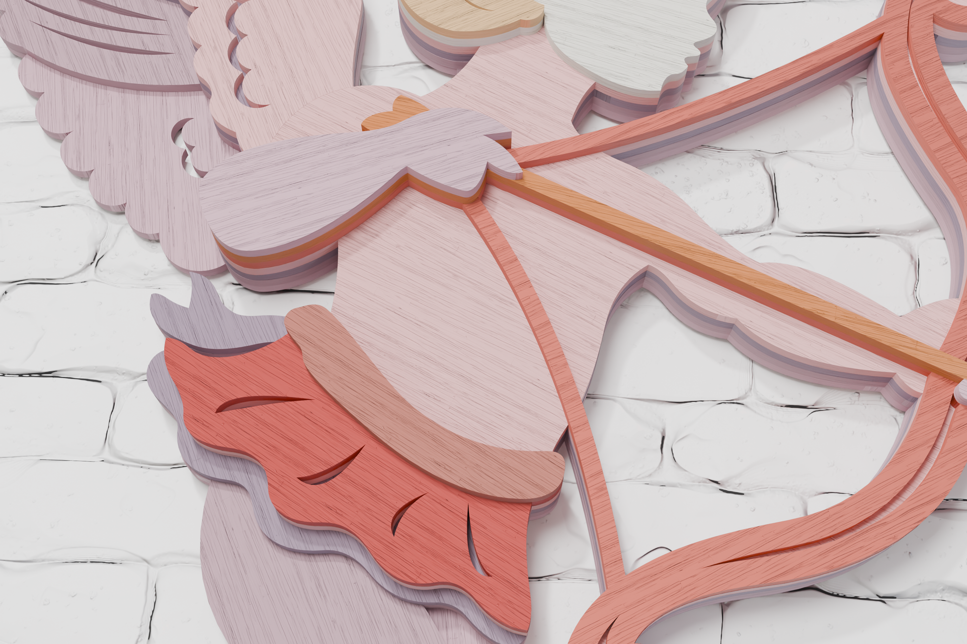 Cupid SVG for cardboard and wood cutting


