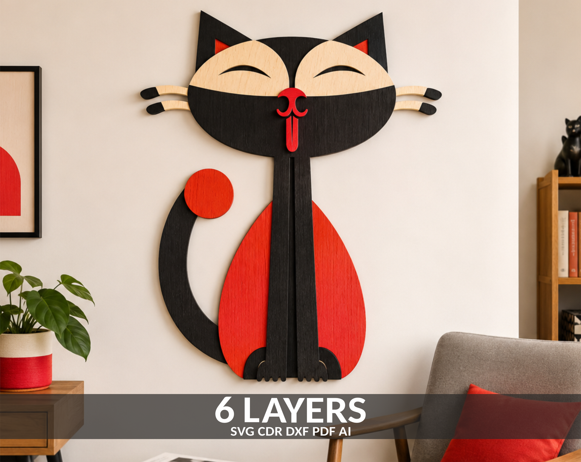 Cute Cat Tongue Out SVG File
