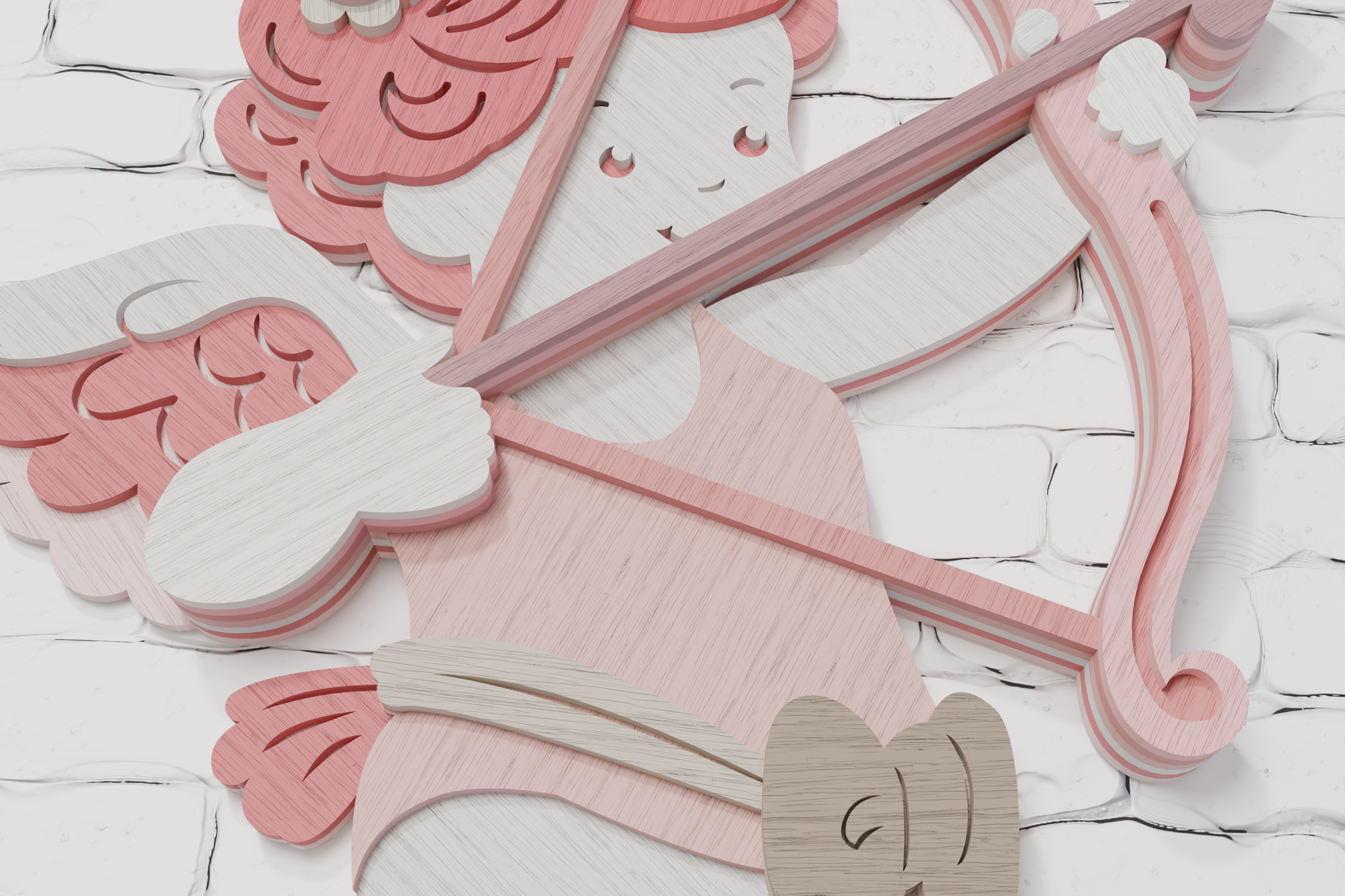 DIY Cupid shadow box SVG for Silhouette

