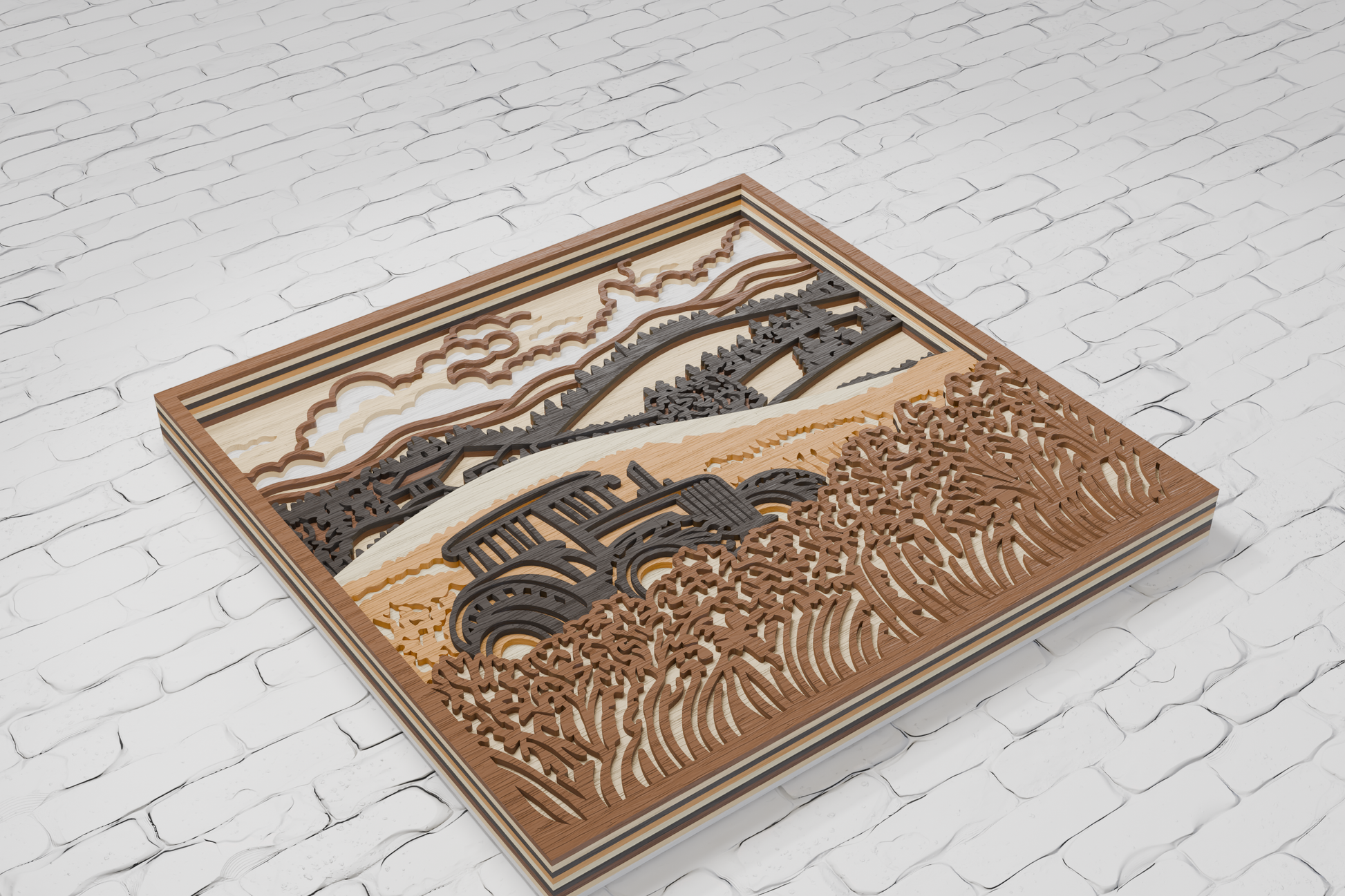 DIY Multilayer Tractor SVG instant download