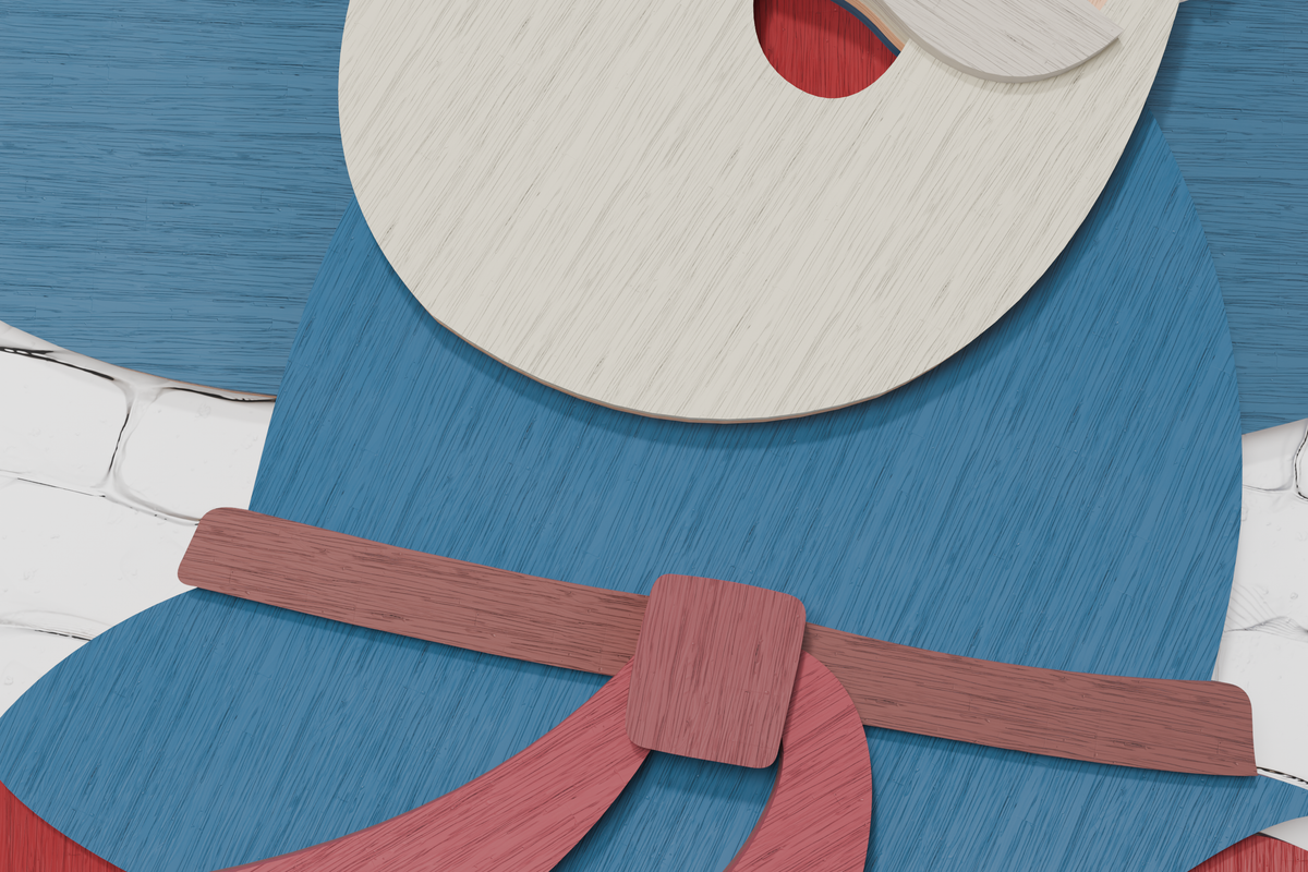 DIY Santa Karate shadow box SVG for Silhouette

