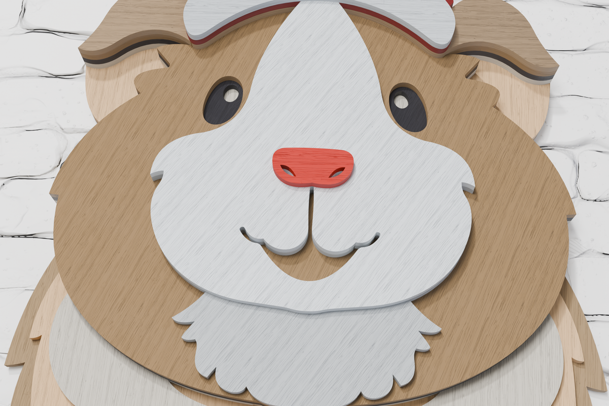 DIY hamster shadow box SVG for Silhouette

