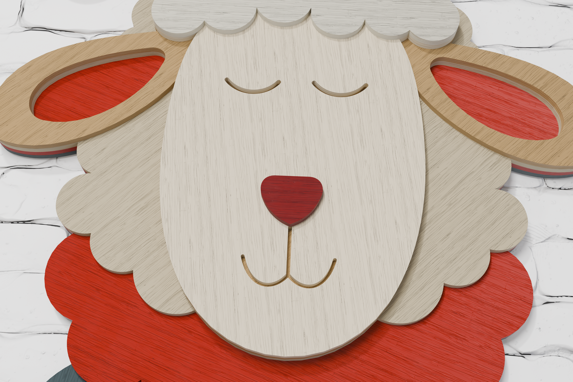DIY sheep Santa shadow box SVG for Silhouette

