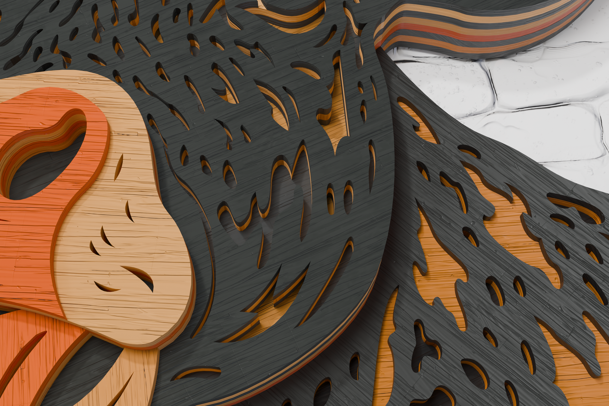 DIY wooden shadow box cow laser engraver file

