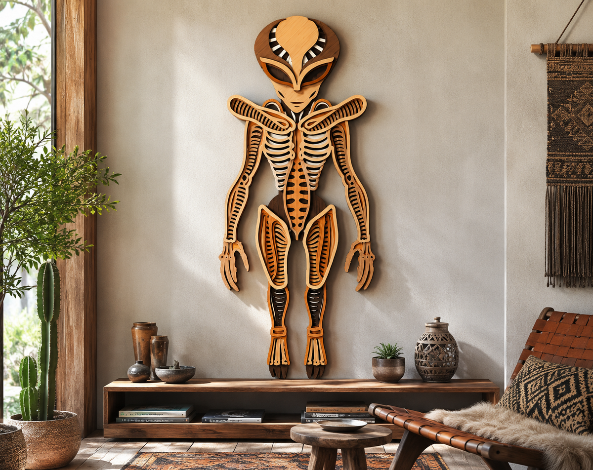 Extraterrestrial Mandala Multilayer Cut Template

