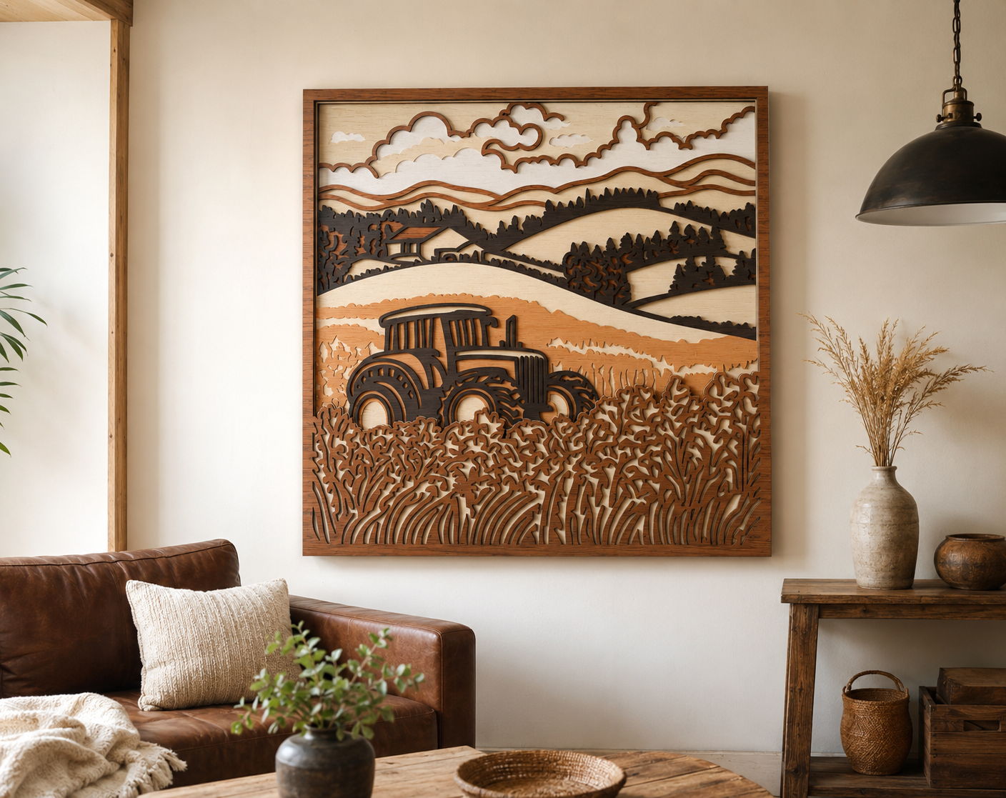 Farm Tractor multilayer laser cut file SVG DXF PDF CDR AI