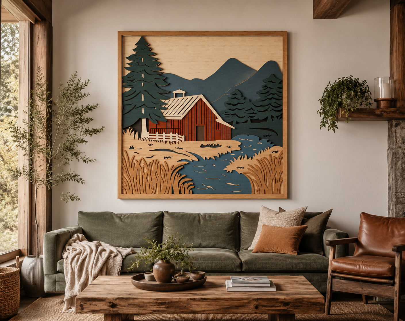 Farm scene SVG bundle with DXF and CDR formats


