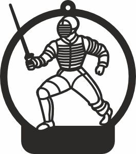 Fencing Monogram design svg