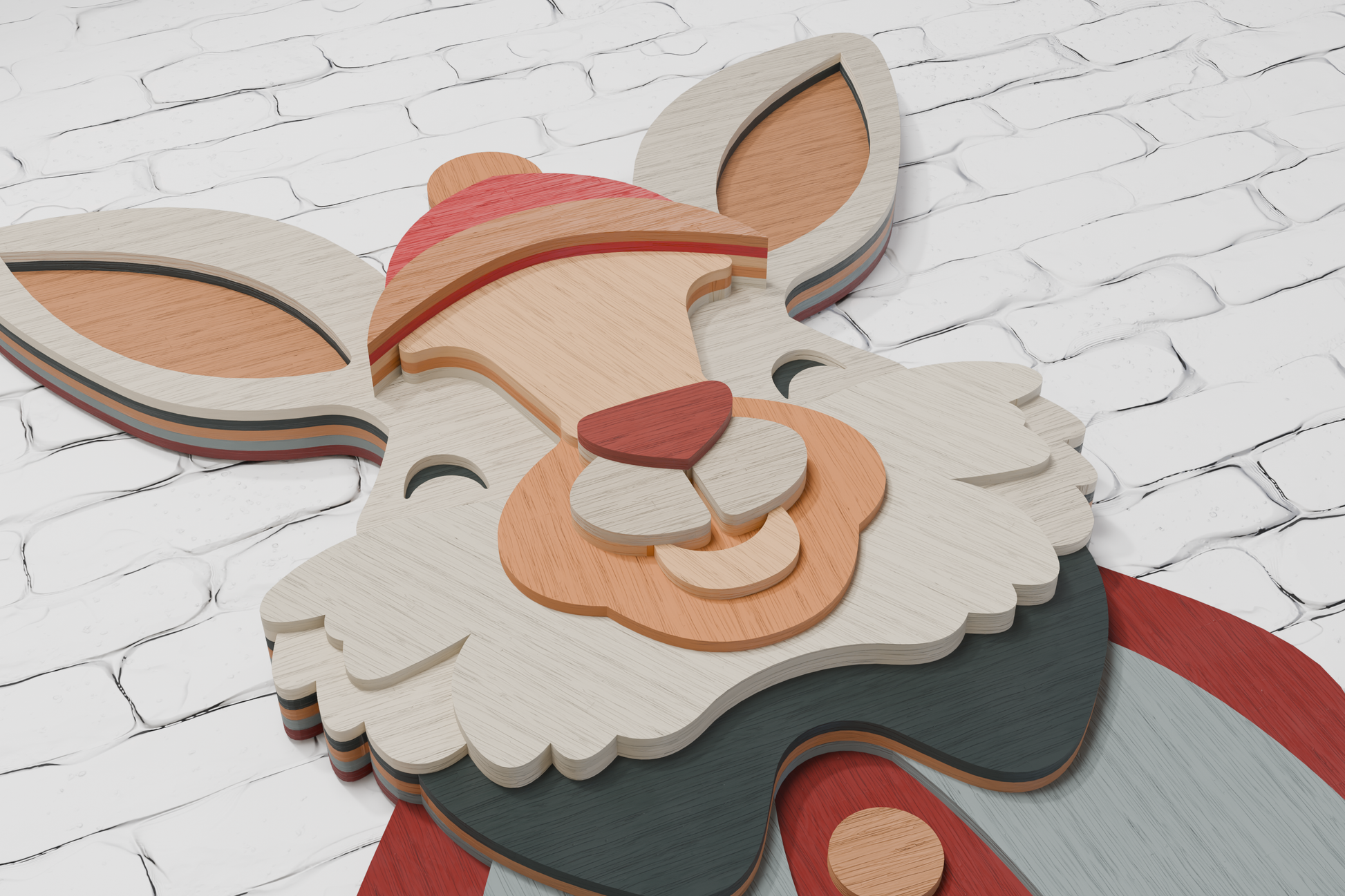 Festive Bunny Cricut Glowforge File

