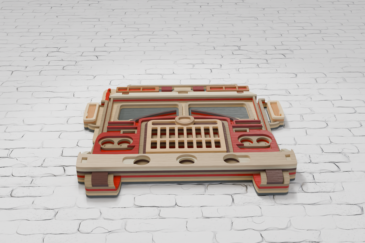 Fire Truck Laser Cutting Template for Glowforge