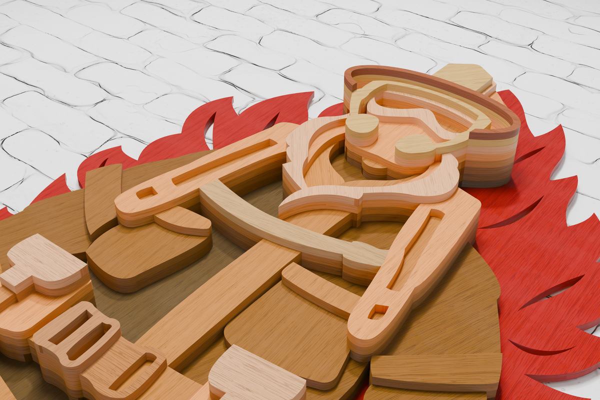 Firefighter multilayer design xTool