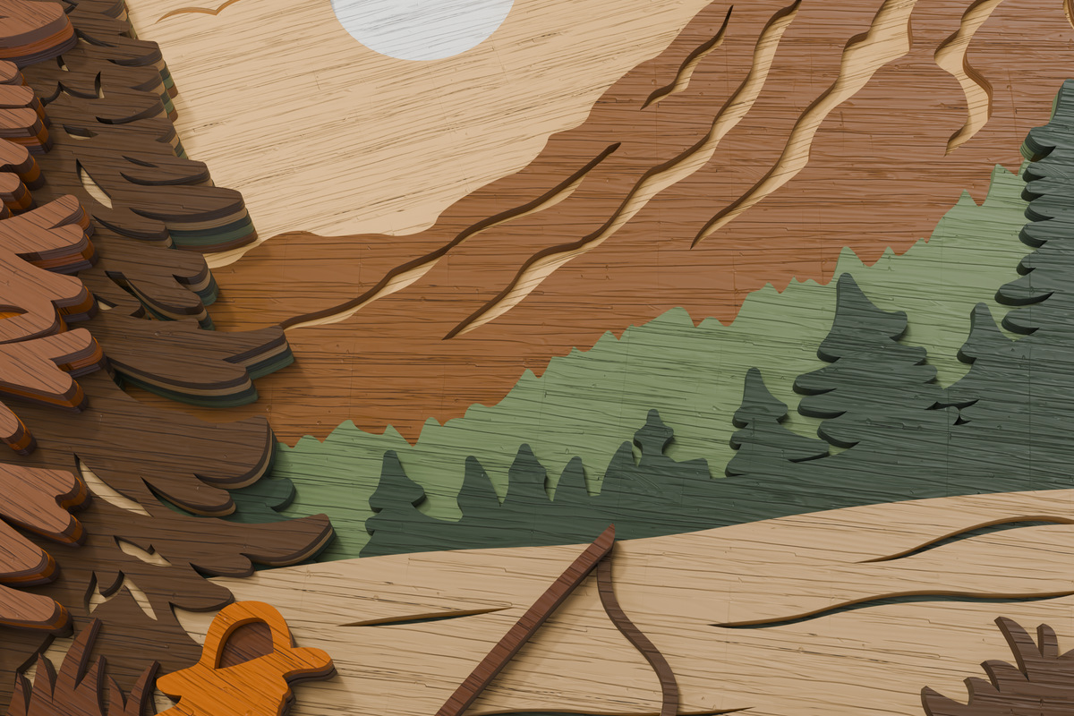 Fisherman Glowforge ready vector file

