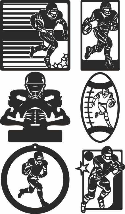 Football players Monogram