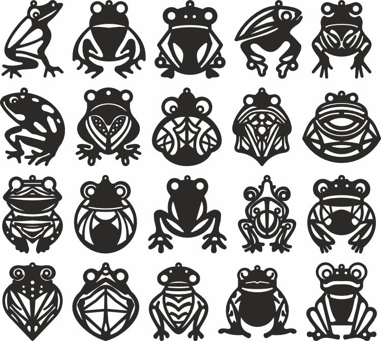 Frogs laser cut design