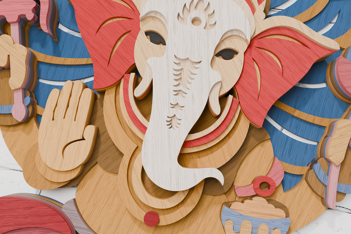 Ganesha Mandala SVG DXF PDF CDR AI Download