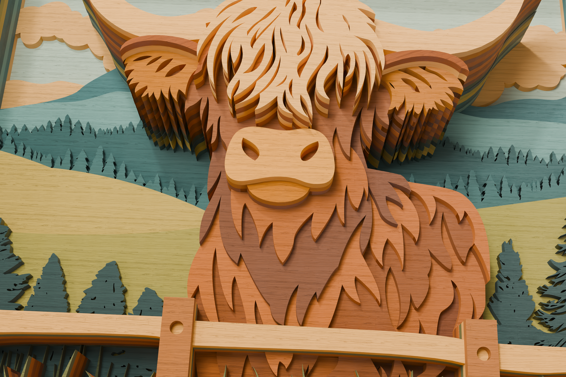 Glowforge-Ready-Highland-Cow-SVG-Design