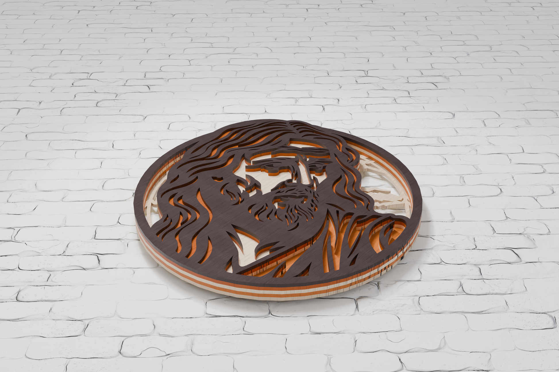 Glowforge-Ready-Jesus-Layered-Wood-Art