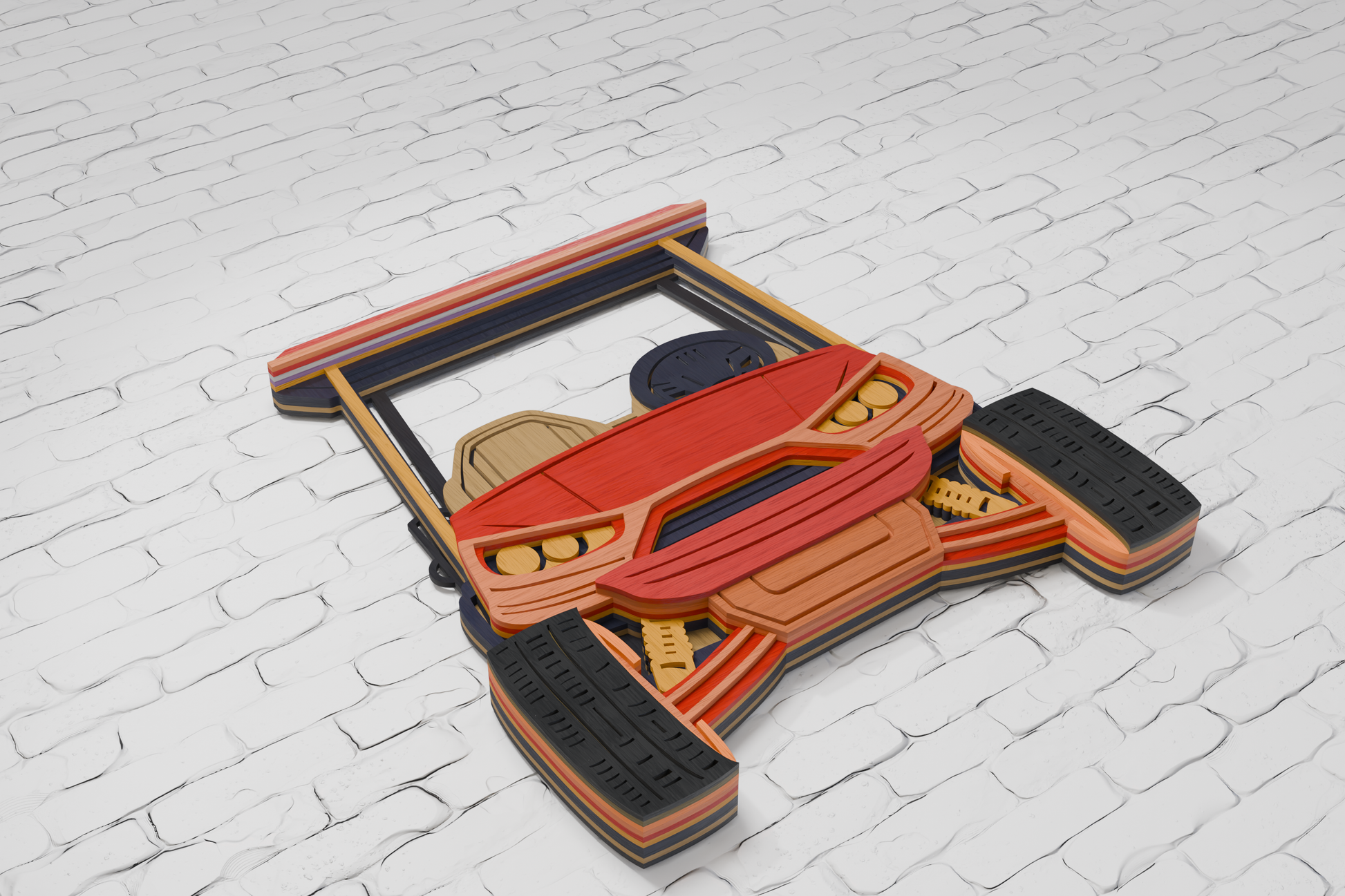 Glowforge-Ready-Multilayer-Golf-Cart-Mandala-Design