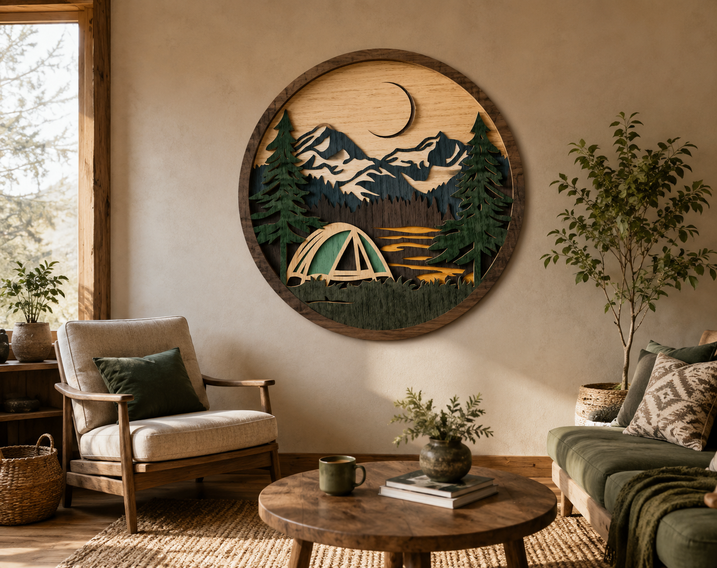 Glowforge Camping Shadow Box Design
