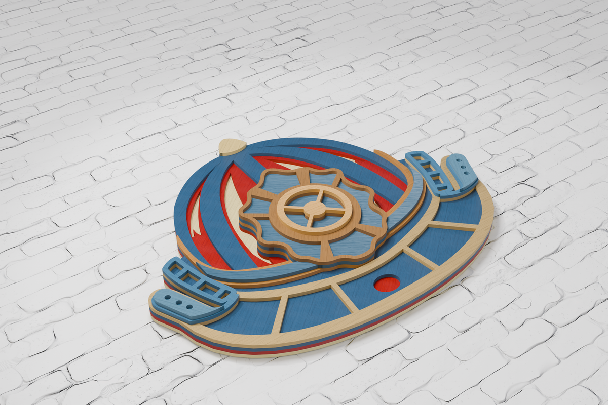 Glowforge Firefighter Helmet Laser Cut File

